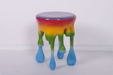 Rainbow Melting Side Table Dripping Statue - LM Treasures 