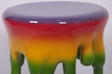 Rainbow Melting Side Table Dripping Statue - LM Treasures 