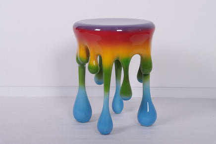 Rainbow Melting Side Table Dripping Statue - LM Treasures 