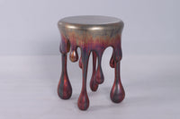 Copper Melting Side Table Dripping Statue - LM Treasures 