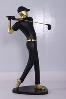 Modern Golfer Life Size Statue - LM Treasures 