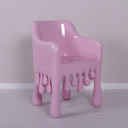 Pink Melting Chair Dripping Statue - LM Treasures 
