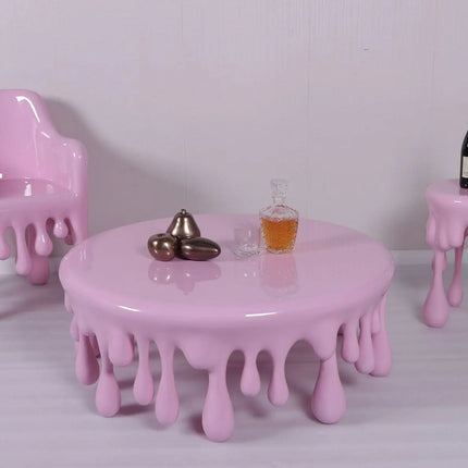 Pink Melting Chair Dripping Statue - LM Treasures 