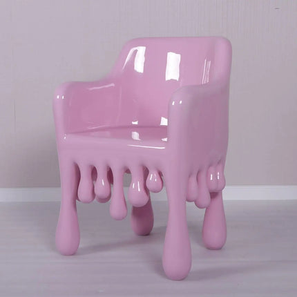 Pink Melting Chair Dripping Statue - LM Treasures 