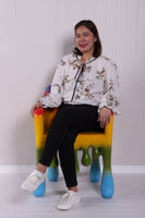 Rainbow Melting Chair Dripping Statue - LM Treasures 