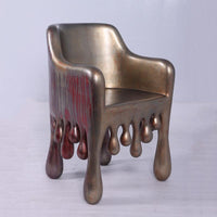 Copper Melting Chair Dripping Statue - LM Treasures 