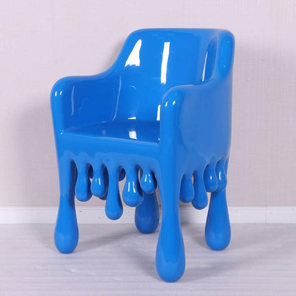 Blue Melting Chair Dripping Statue - LM Treasures 