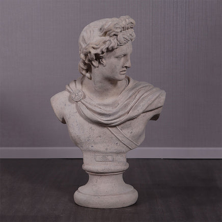 Apollo Stone Bust Life Size Statue - LM Treasures 