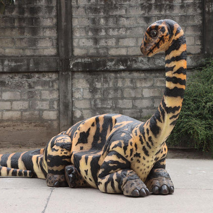 Adolescent Rhoetosaurus Dinosaur Bench Life Size Statue - LM Treasures 