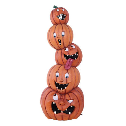 Stacked Crazy Pumpkins Tower Over Sized Statue - LM Treasures 