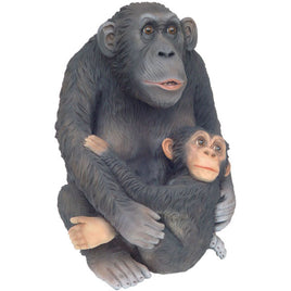 Monkey With Baby Life Size Statue - LM Treasures 