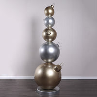 Stacked Christmas Ornaments Over Sized Statue - LM Treasures 