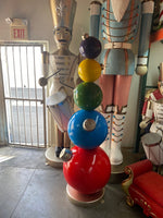 Stacked Colored Christmas Ornaments Over Sized Statue - LM Treasures 