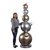 Stacked Christmas Ornaments Over Sized Statue - LM Treasures 