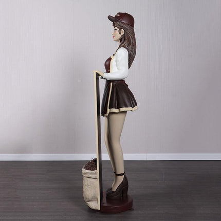 Anime Barista Menu Board Over Sized Statue - LM Treasures 