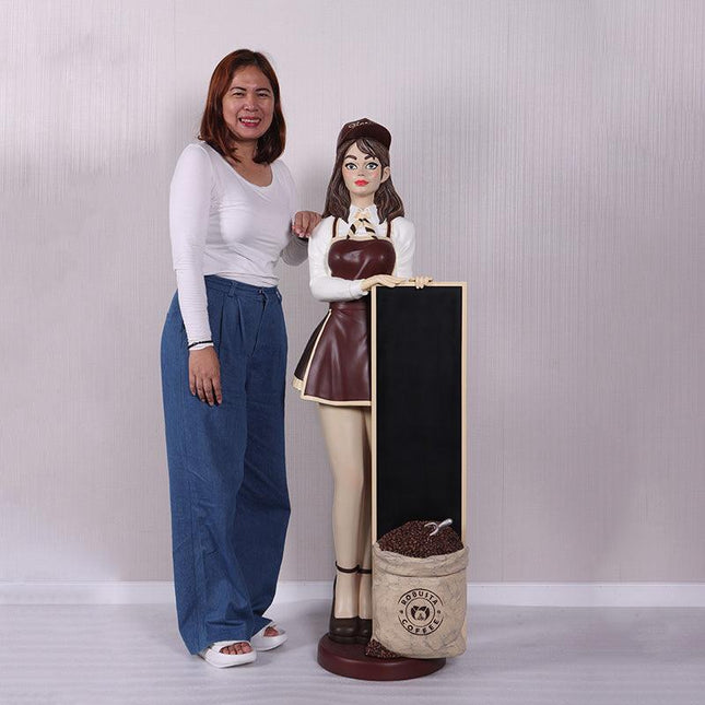 Anime Barista Menu Board Over Sized Statue - LM Treasures 