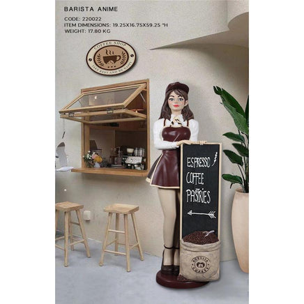 Anime Barista Menu Board Over Sized Statue - LM Treasures 