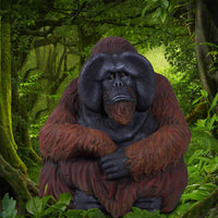 Orangutan Sitting Life Size Statue - LM Treasures 