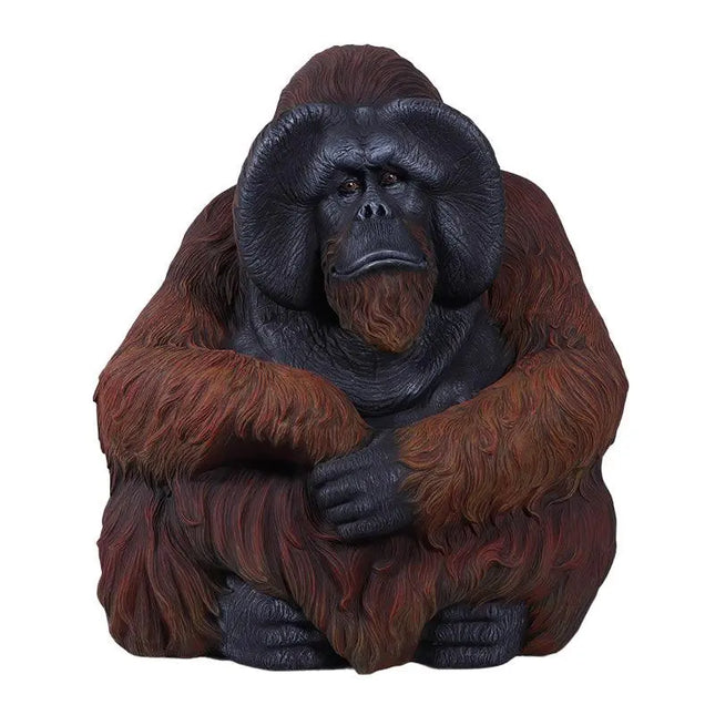 Orangutan Sitting Life Size Statue LM Treasures - H