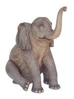 Sitting Elephant Statue - LM Treasures 