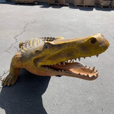 Young Crocodile Life Size Statue - LM Treasures 