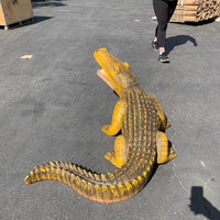 Young Crocodile Life Size Statue - LM Treasures 