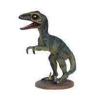 Green Baby Raptor Dinosaur Statue - LM Treasures 