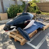 Hanging Baby Orca Whale Statue - LM Treasures 