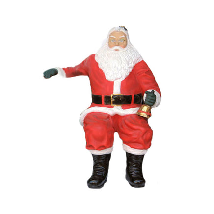 Santa Claus Sitting Life Size Christmas Statue - LM Treasures 