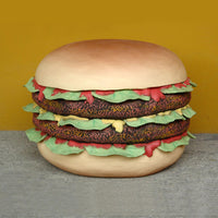 Giant Double Cheeseburger Over Sized Statue - LM Treasures 