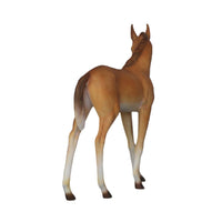 Baby Foal Horse Walking Life Size Statue - LM Treasures 