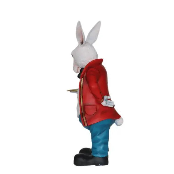 Charming Rabbit Waiter Butler Life Size Statue Prop – LM Treasures