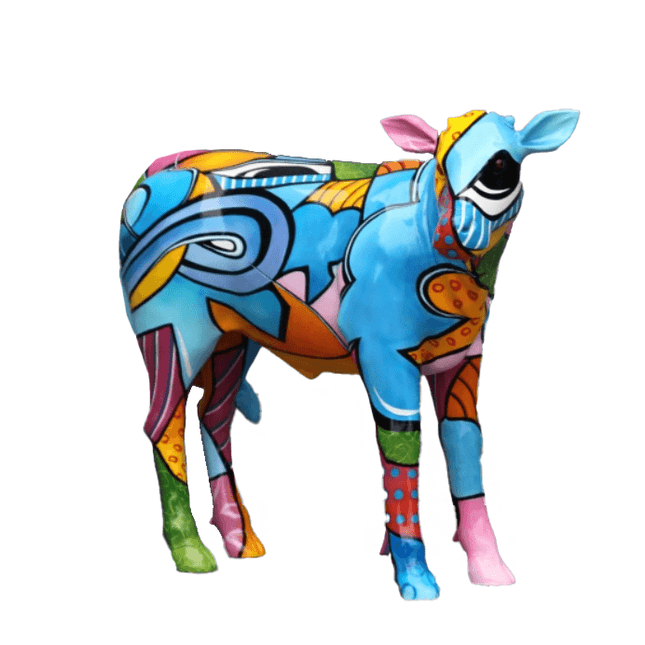 Baby Calf Pop Life Size Statue - LM Treasures 