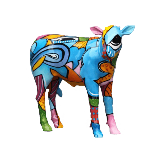 Baby Calf Pop Life Size Statue - LM Treasures