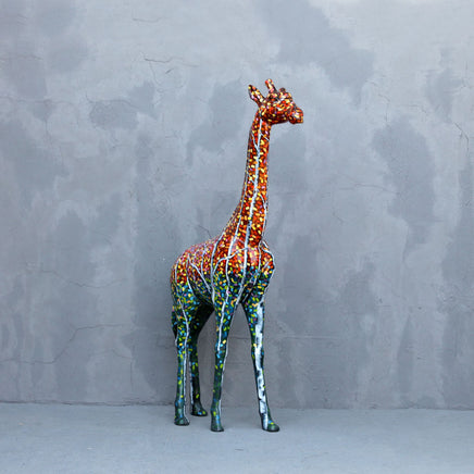 Walking Pop Giraffe Life Size Statue - LM Treasures Life Size Statues & Prop Rental