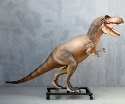 T Rex Dinosaur On Base Life Size Statue - LM Treasures 