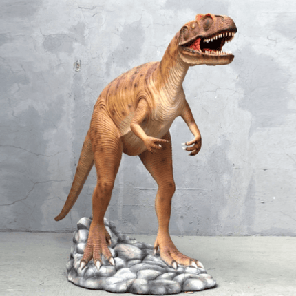 Orange Allosaurus Dinosaur Life Size Statue - LM Treasures 