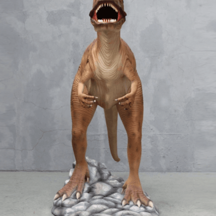 Orange Allosaurus Dinosaur Life Size Statue - LM Treasures 