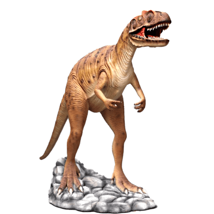 Orange Allosaurus Dinosaur Life Size Statue - LM Treasures 