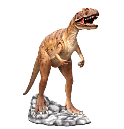 Orange Allosaurus Dinosaur Life Size Statue - LM Treasures 