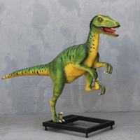 Deinonychus On Base Life Size Statue - LM Treasures 