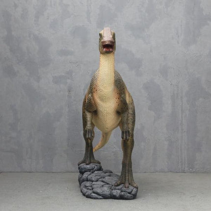 Green Parasaurolophus Dinosaur Statue - LM Treasures 