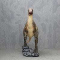 Green Parasaurolophus Dinosaur Statue - LM Treasures 