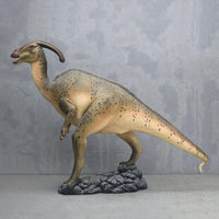 Green Parasaurolophus Dinosaur Statue - LM Treasures 