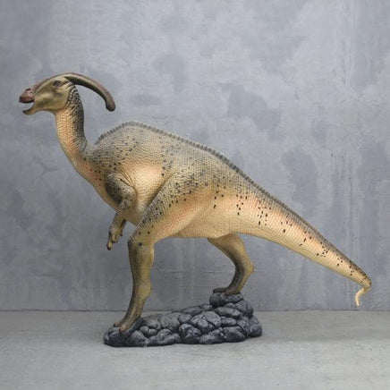 Green Parasaurolophus Dinosaur Statue - LM Treasures 