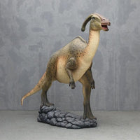 Green Parasaurolophus Dinosaur Statue - LM Treasures 