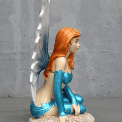 Small Blue Fairy Life Size Statue - LM Treasures 