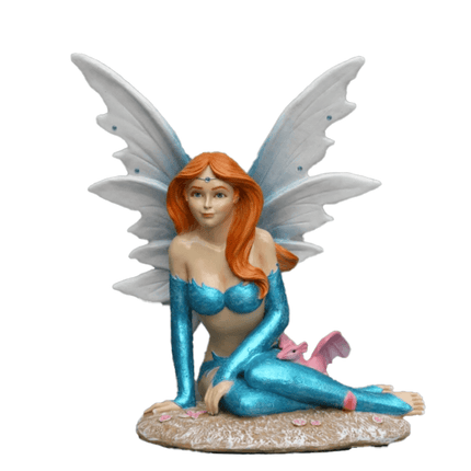Small Blue Fairy Life Size Statue - LM Treasures 