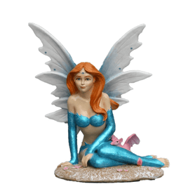 Small Blue Fairy Life Size Statue - LM Treasures 