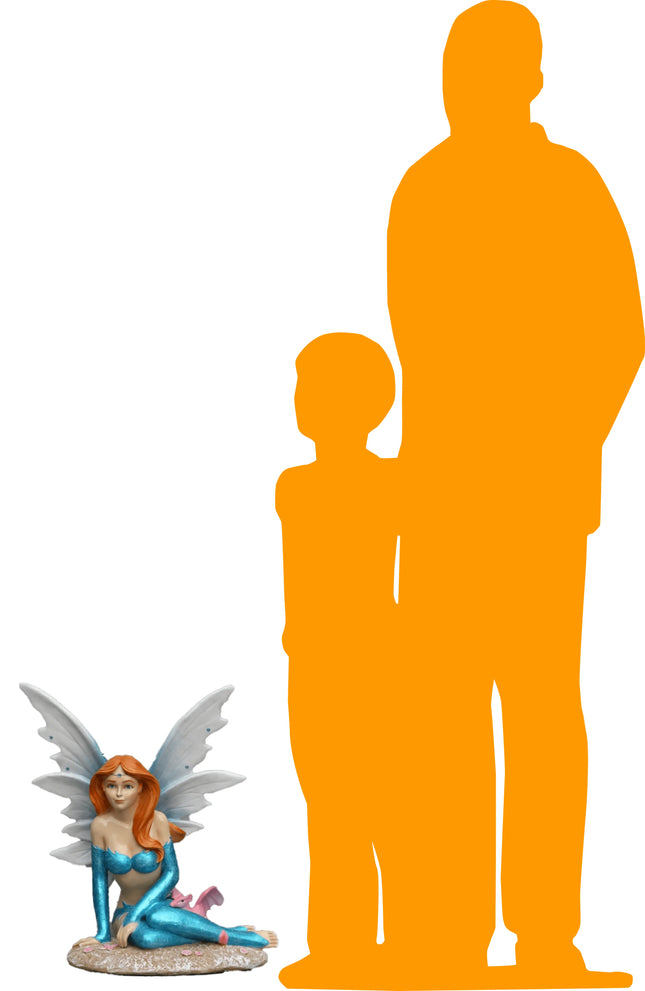 Small Blue Fairy Life Size Statue LM Treasures - A